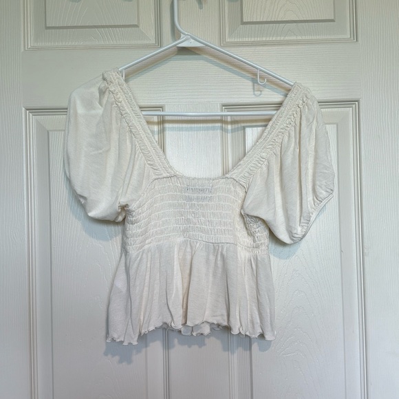 White Urban Outfitters Milkmaid Blouse in Small - Picture 3 of 5